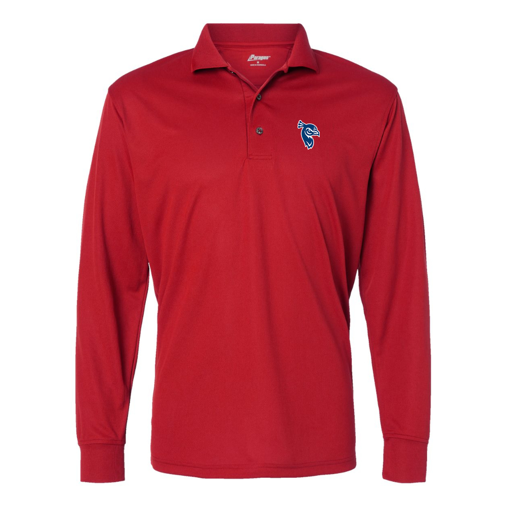Men's Saint Peters Peacocks Logo Paragon Prescott Long Sleeve Polo