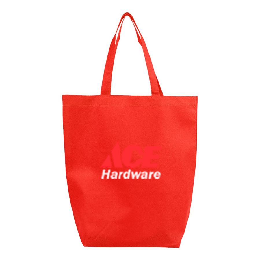 ACE Hardware Logo Q-Tees Non-Woven Gusset Bottom Tote
