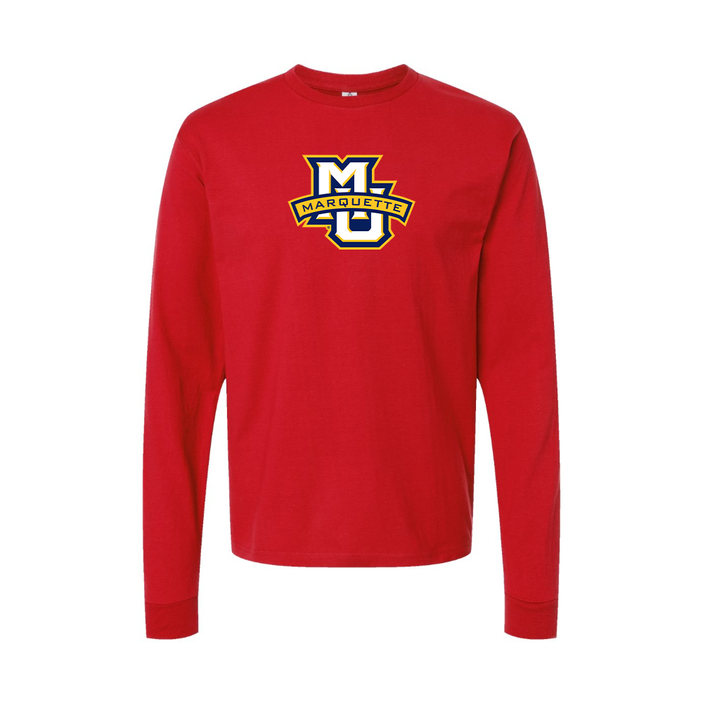 Youth Marquette Golden Eagles Logo Cotton Long Sleeve T-Shirt