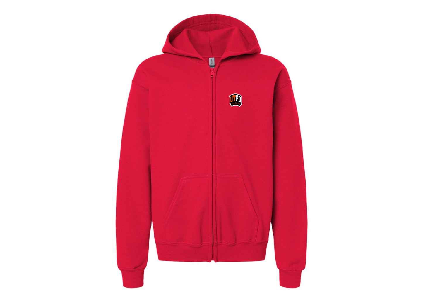 Gildan Heavy Blend Youth UTPB Falcons Full Zip Hooded Sweatshirt