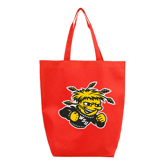 Wichita State Shockers Q-Tees Non-Woven Gusset Bottom Tote