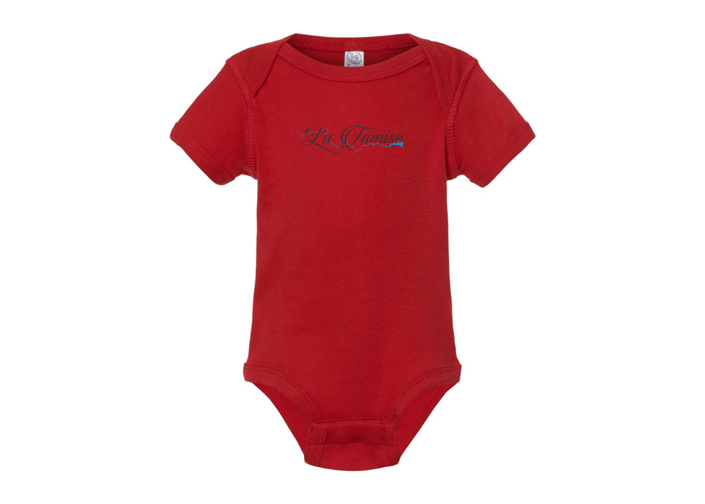 La Tamise Logo  Rabbit Skins Infant Baby Rib Bodysuit