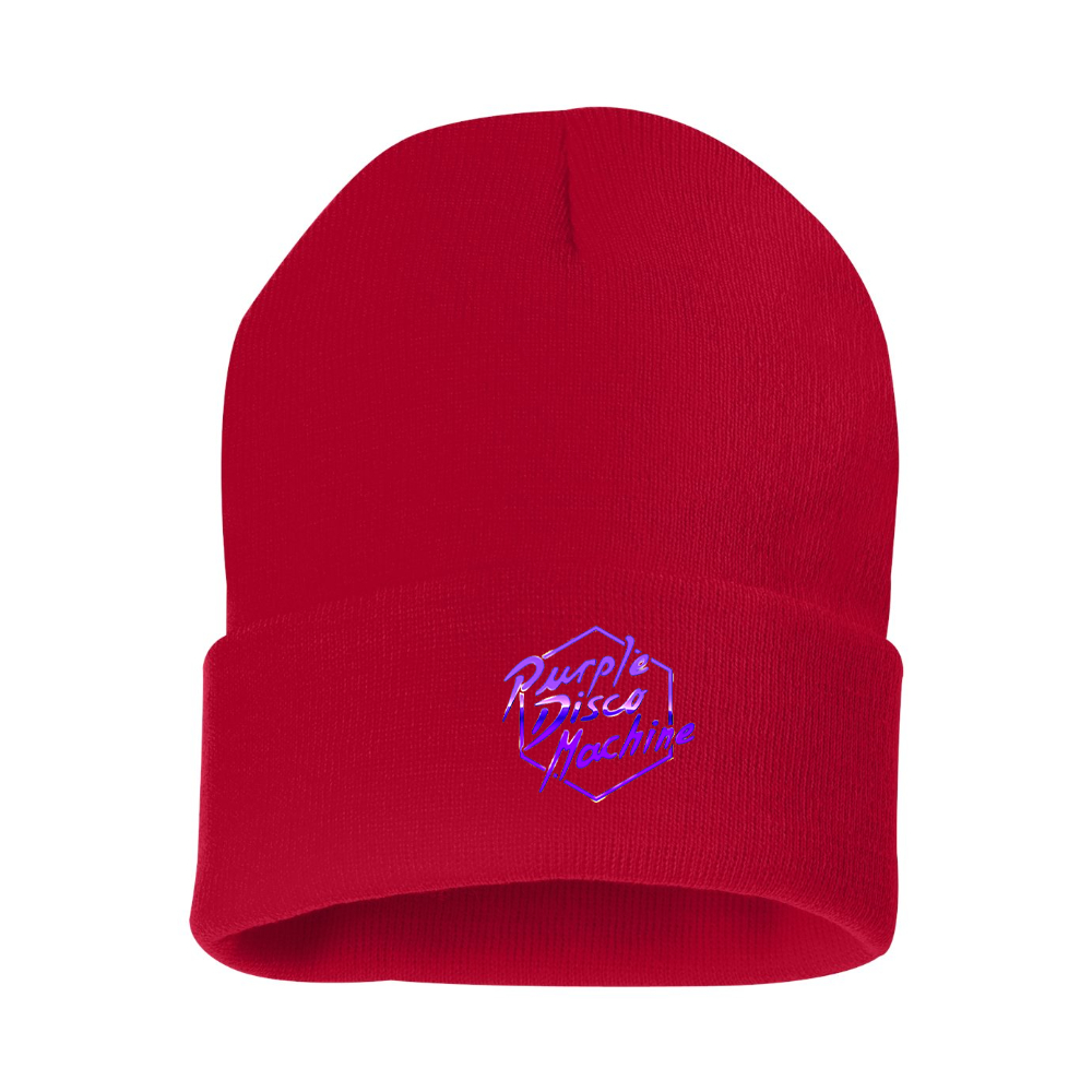 Purple Disco Machine Beanie Hat