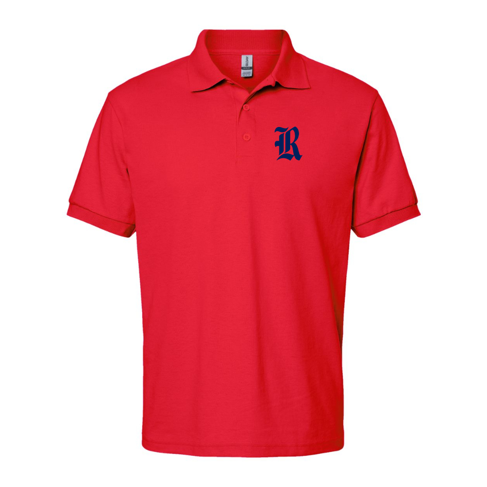 Men's Rice Owls Logo Gildan Dry Blend Jersey Polo