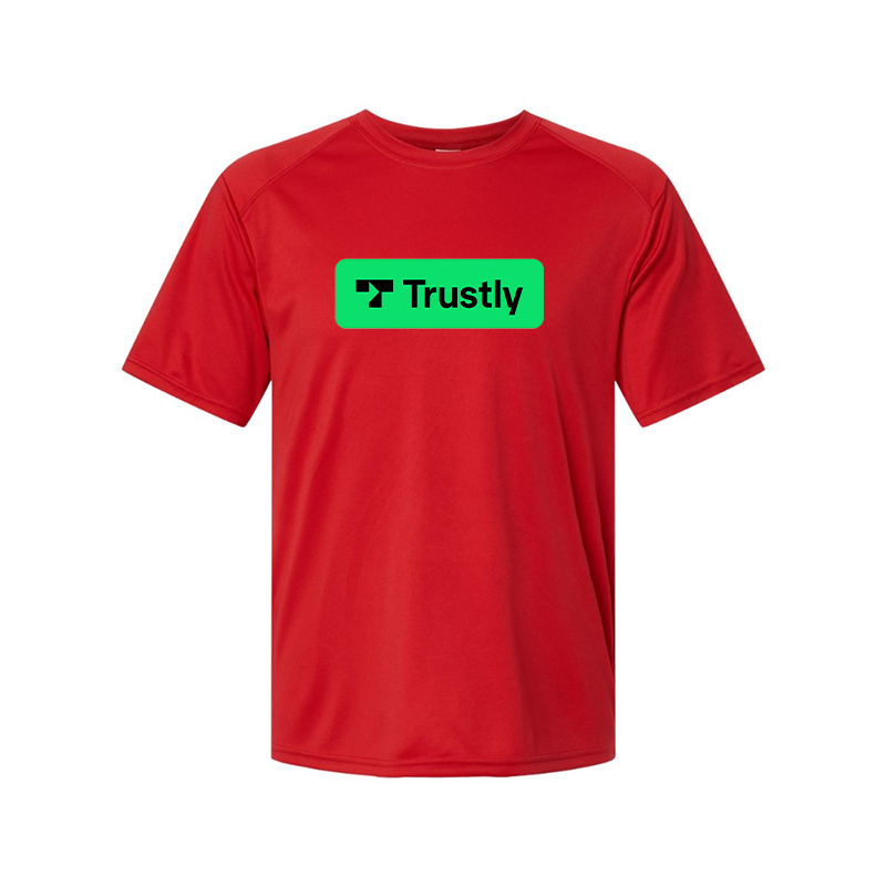 Men's Trustly Horizontal Logo Polyester T-Shirt