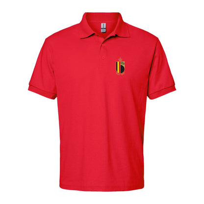 Men's Belgium National Soccer Team Dry Blend Polo