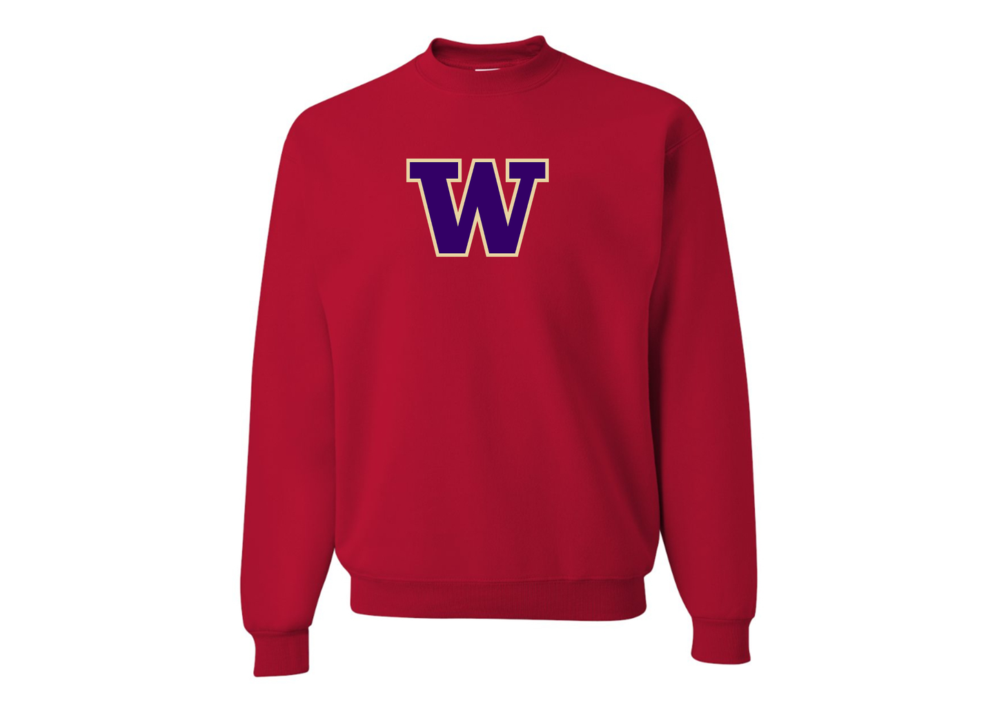 Men's Washington Huskies JERZEES NuBlend Crewneck Sweatshirt