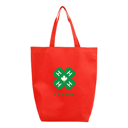 4H Canada Logo Q-Tees Non-Woven Gusset Bottom Tote