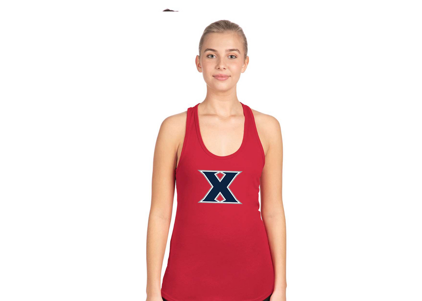 Women's Xavier Musketeers Next Level Ideal Racerback Tank