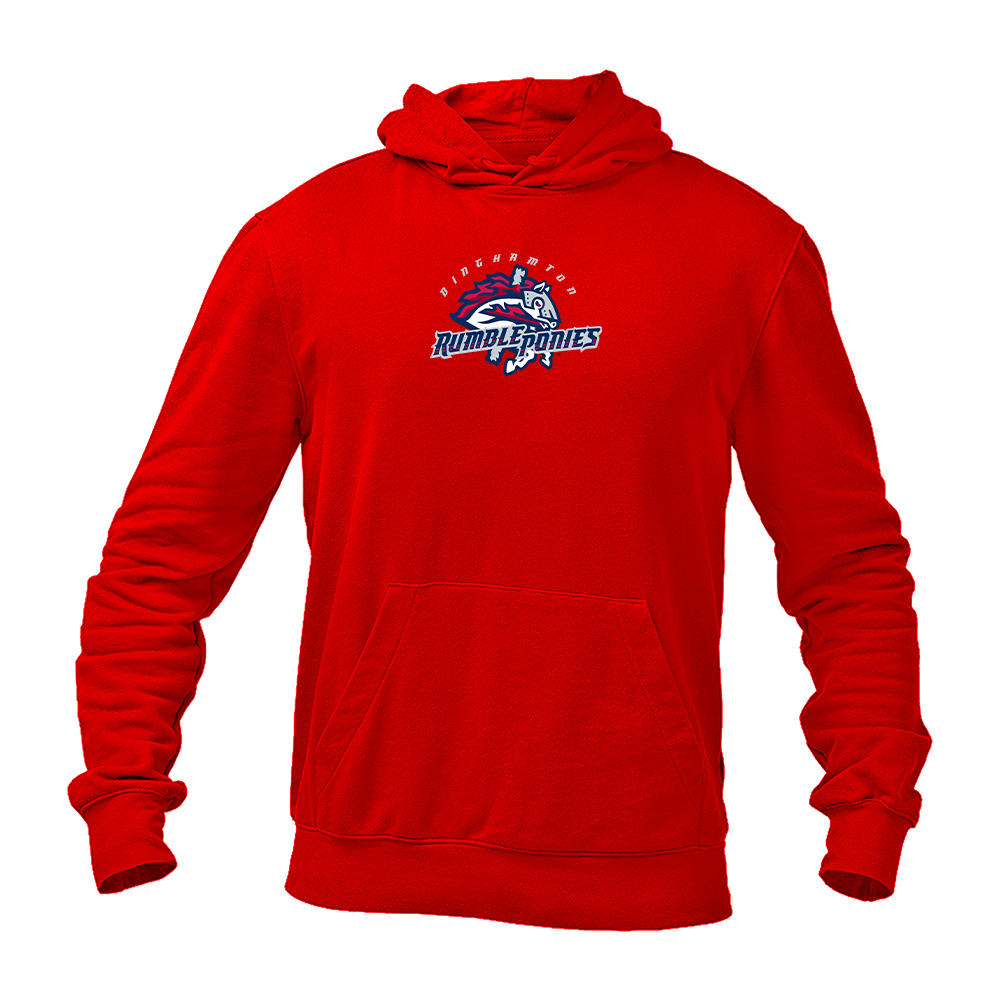 Men's Binghamton Rumble Ponies Logo Pullover Hoodie