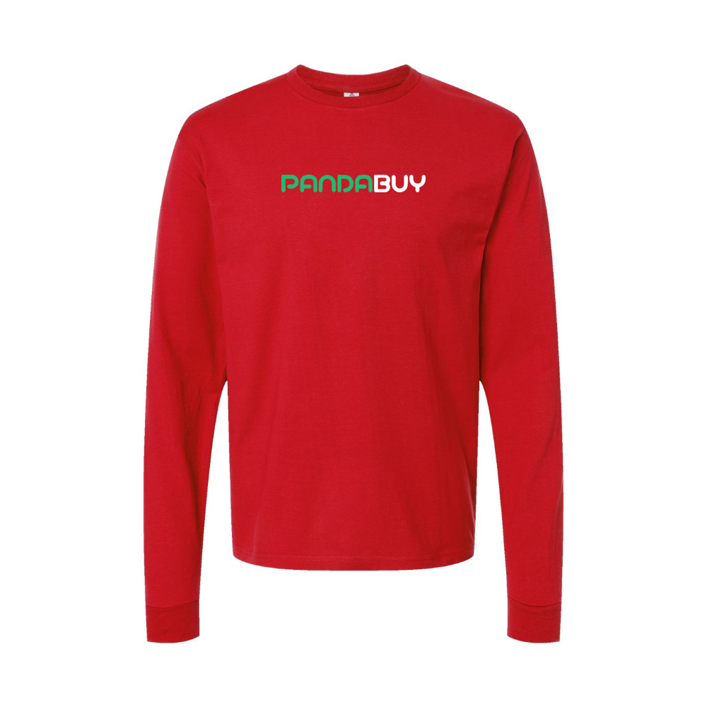 Men's Pandabuy Logo Long Sleeve T-Shirt