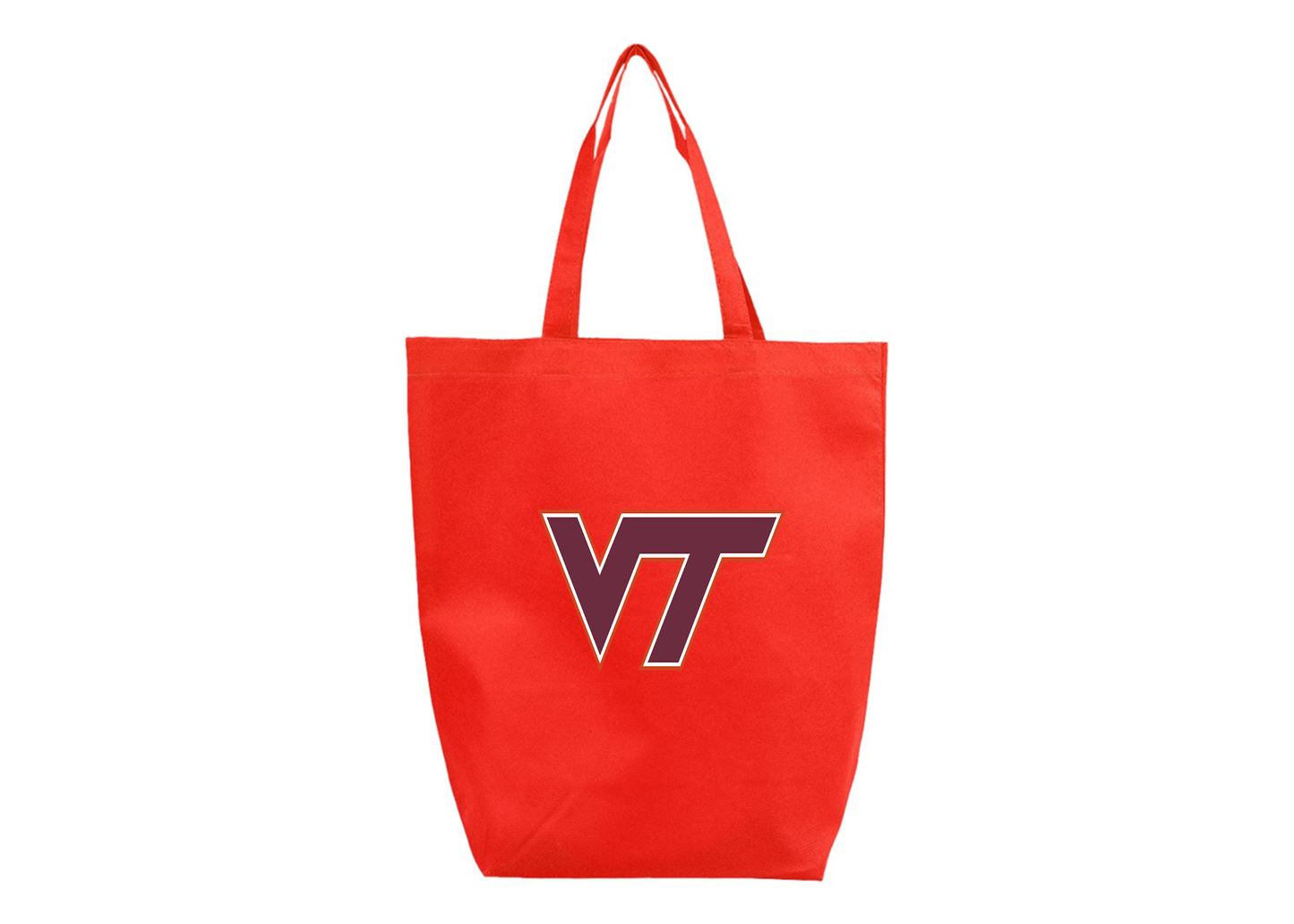 Virginia Tech Hokies Q-Tees Non-Woven Gusset Bottom Tote