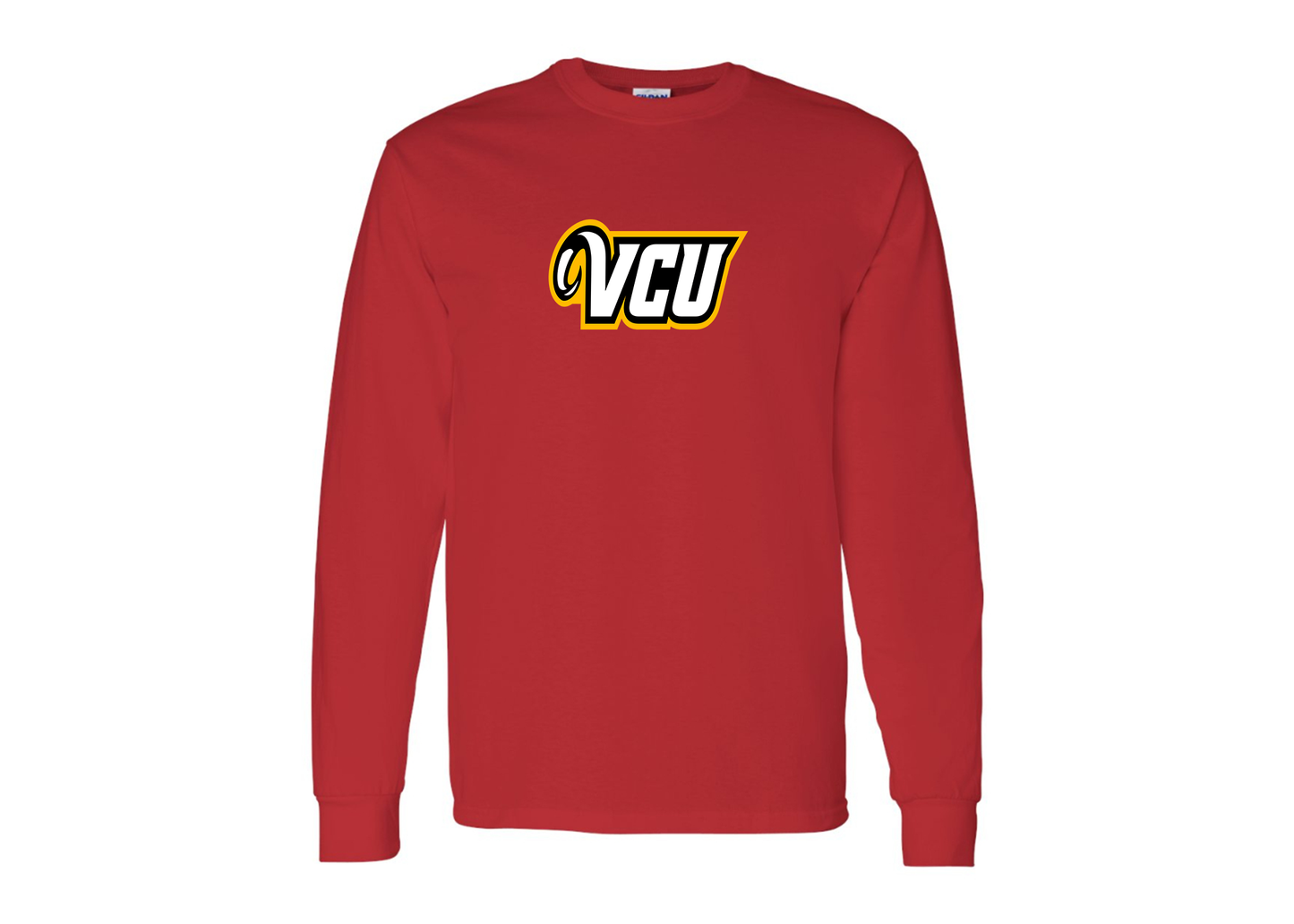 Men's Virginia Commonwealth Rams Gildan Heavy Cotton Long Sleeve T-Shirt
