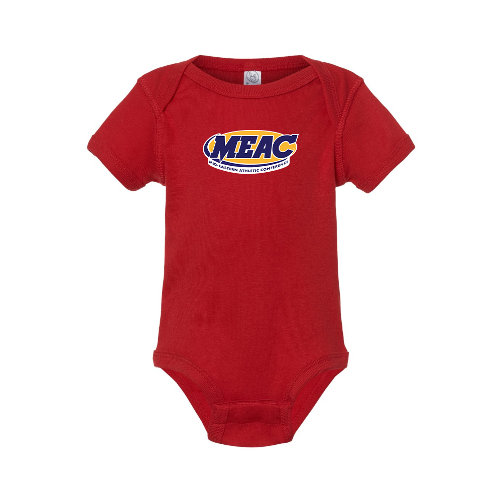 Mid Eastern Athletic Conference Logo Baby Romper Onesie