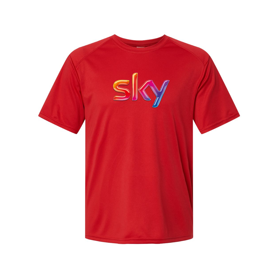 Men's Sky Logo Polyester T-Shirt