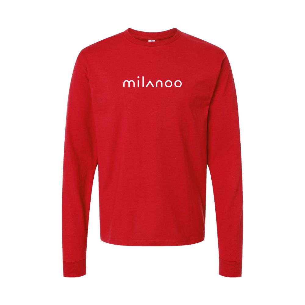 Youth Milanoo Logo Cotton Long Sleeve T-Shirt