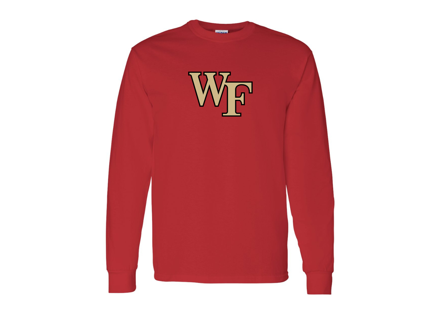 Men's Wake Forest Demon Deacons Gildan Heavy Cotton Long Sleeve T-Shirt