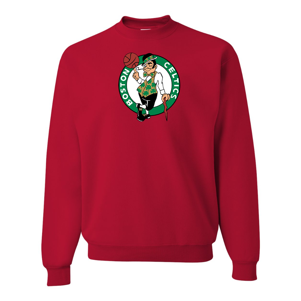 Men's Boston Celtics Logo  JERZEES NuBlend Crewneck Sweatshirt
