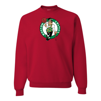 Men's Boston Celtics Logo  JERZEES NuBlend Crewneck Sweatshirt