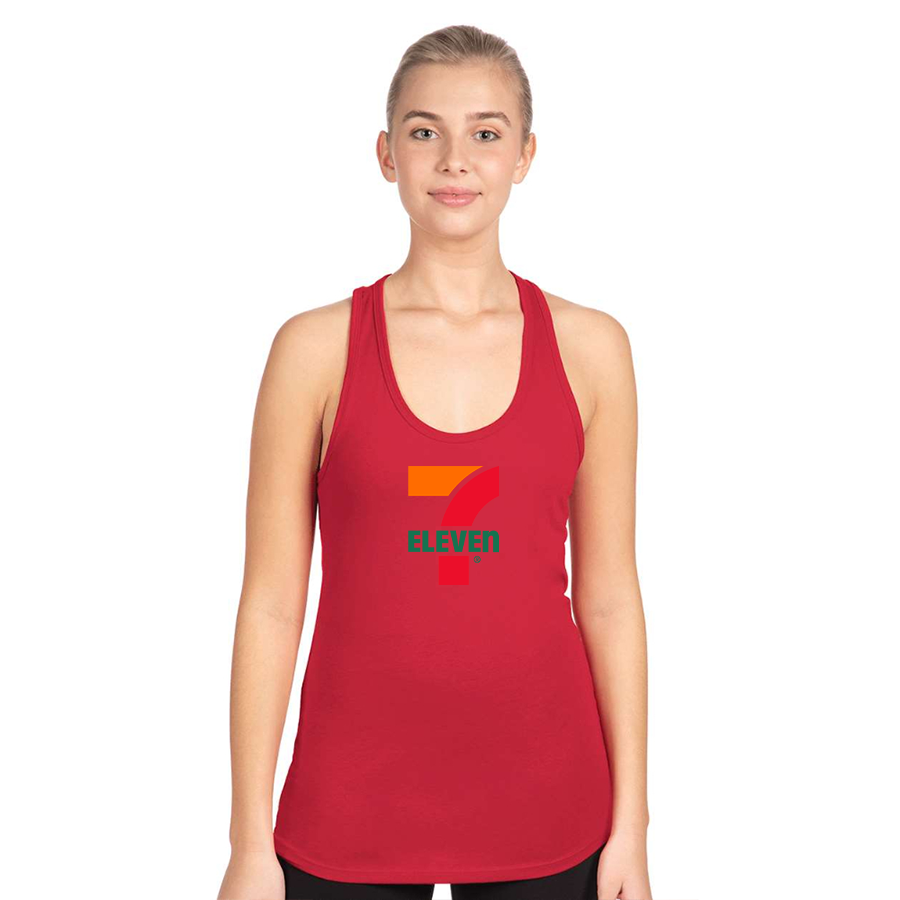 Women's 7 Eleven Logo Next Level Ideal Racerback Tank