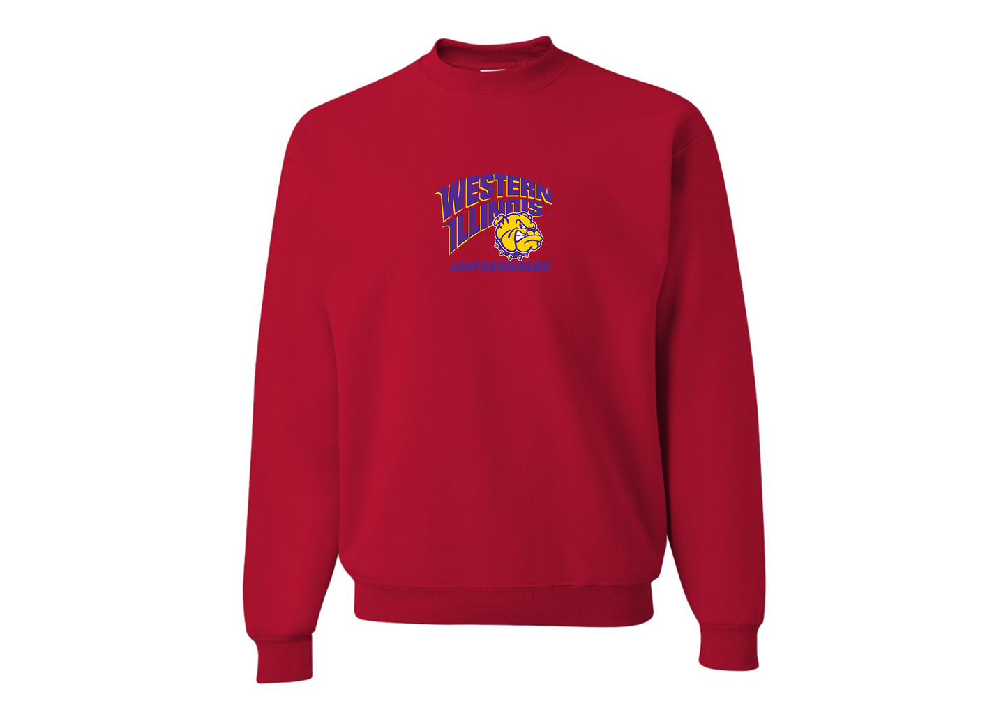 Men's Western Illinois Leathernecks JERZEES NuBlend Crewneck Sweatshirt