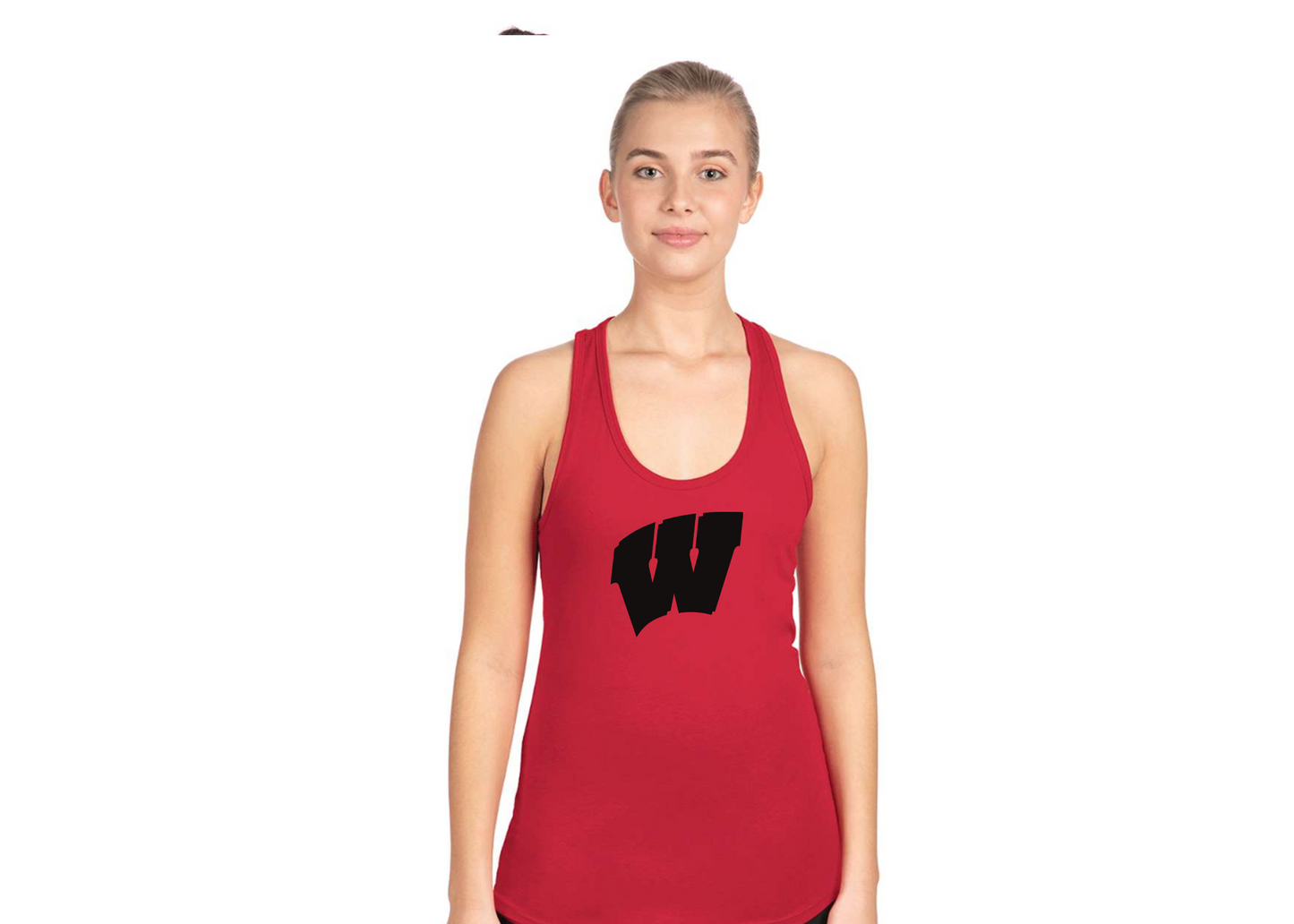 Women's Wisconsin Badgers Next Level Ideal Racerback Tank