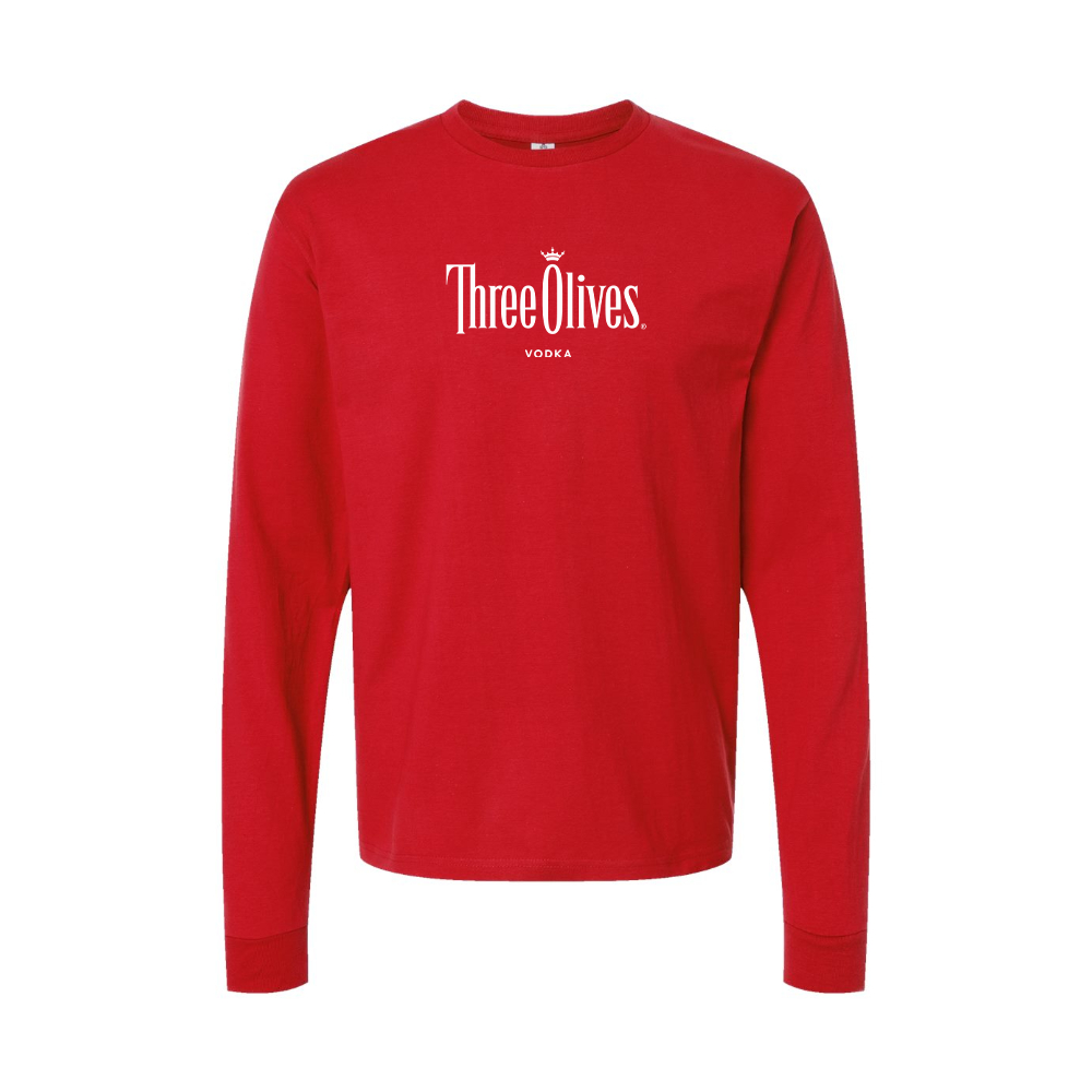 Youth Three Olives Logo Cotton Long Sleeve T-Shirt