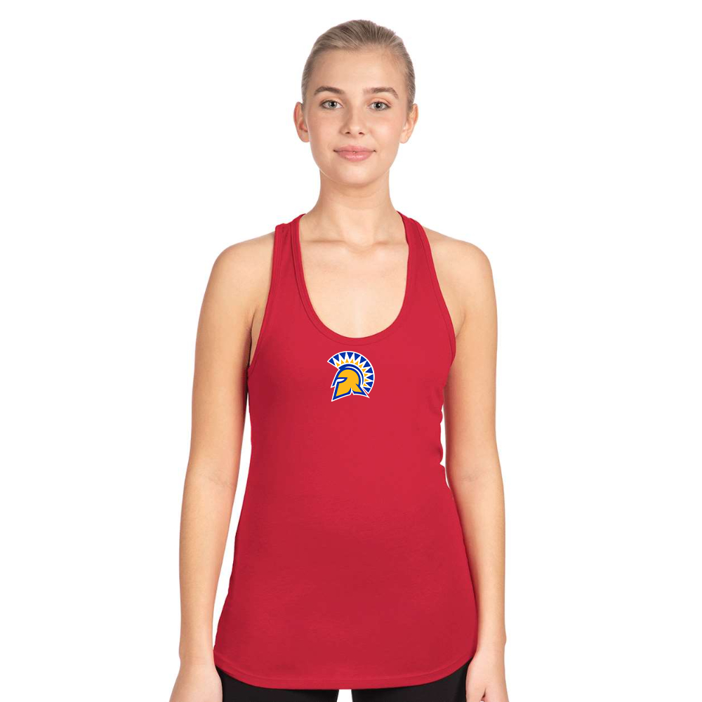 Women's San Jose State Spartans Logo Next Level Ideal Racerback Tank