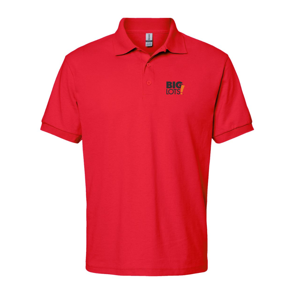 Men's Big Lots Logo Gildan Dry Blend Jersey Polo
