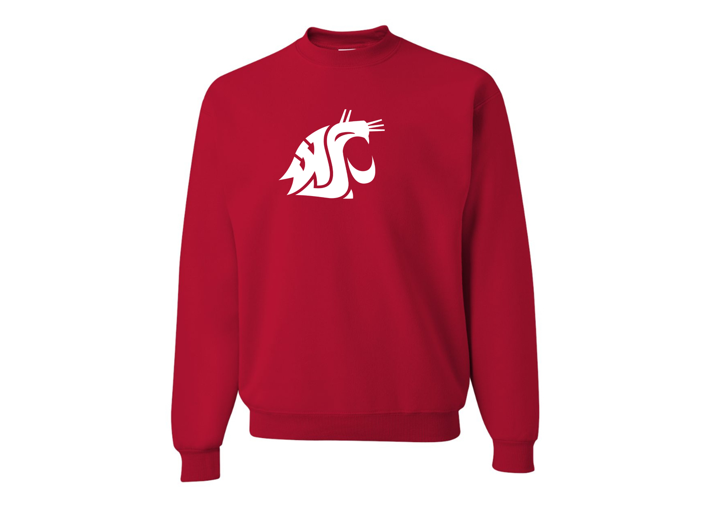 Men's Washington State Cougars JERZEES NuBlend Crewneck Sweatshirt