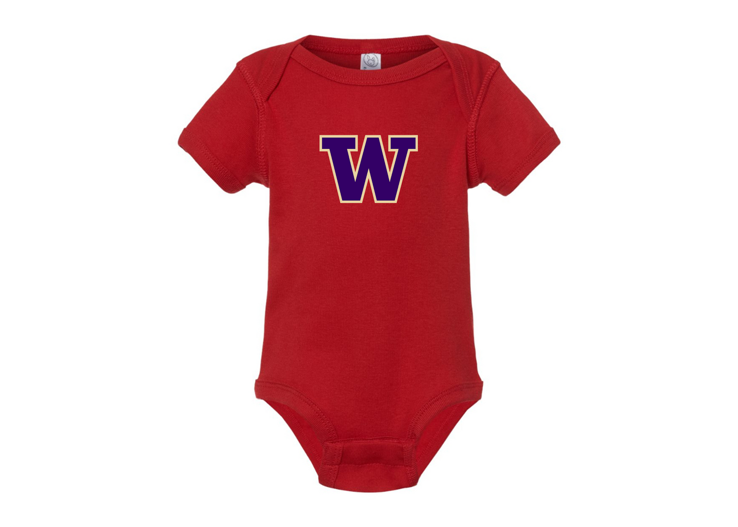 Washington Huskies Rabbit Skins Infant Baby Rib Bodysuit
