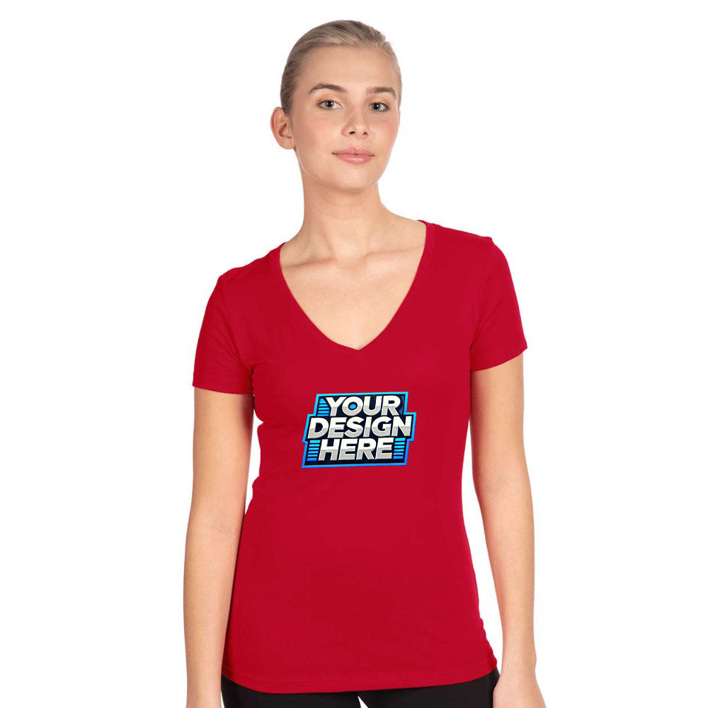 Customize - Next Level - Women's Ideal V-Neck T-Shirt - 1540