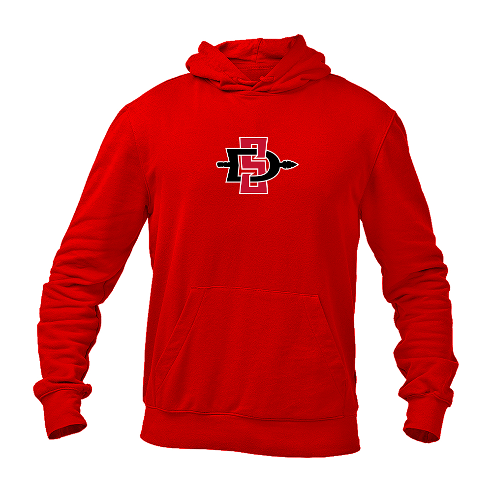 Men's San Diego State Aztecs Logo Gildan  Heavy Blend Hooded Sweatshirt