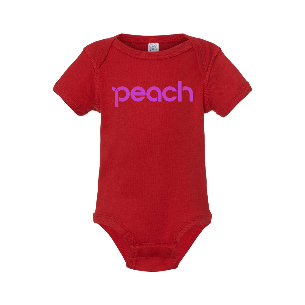 Peach Aviation Logo Baby Romper Onesie