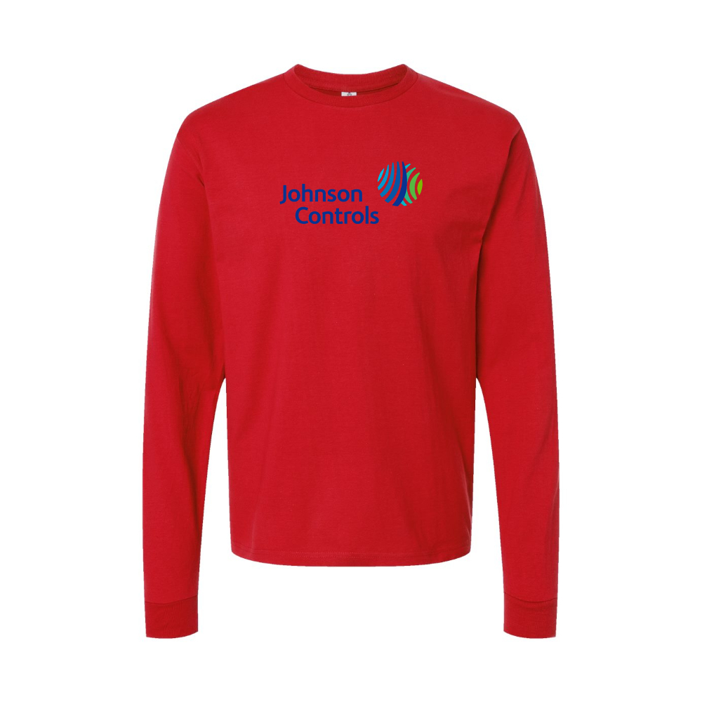 Men's Johnson-Controls Logo Long Sleeve T-Shirt