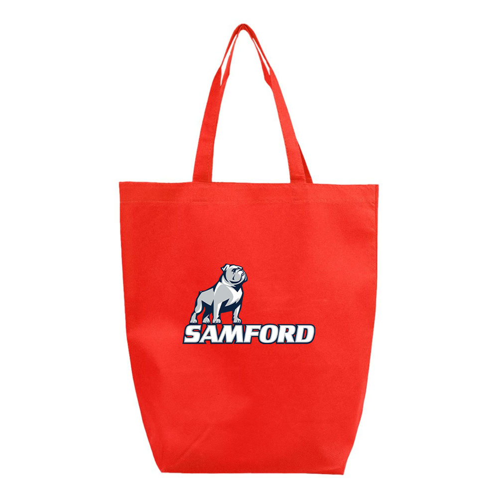 Samford Bulldogs Logo Q-Tees Non-Woven Gusset Bottom Tote