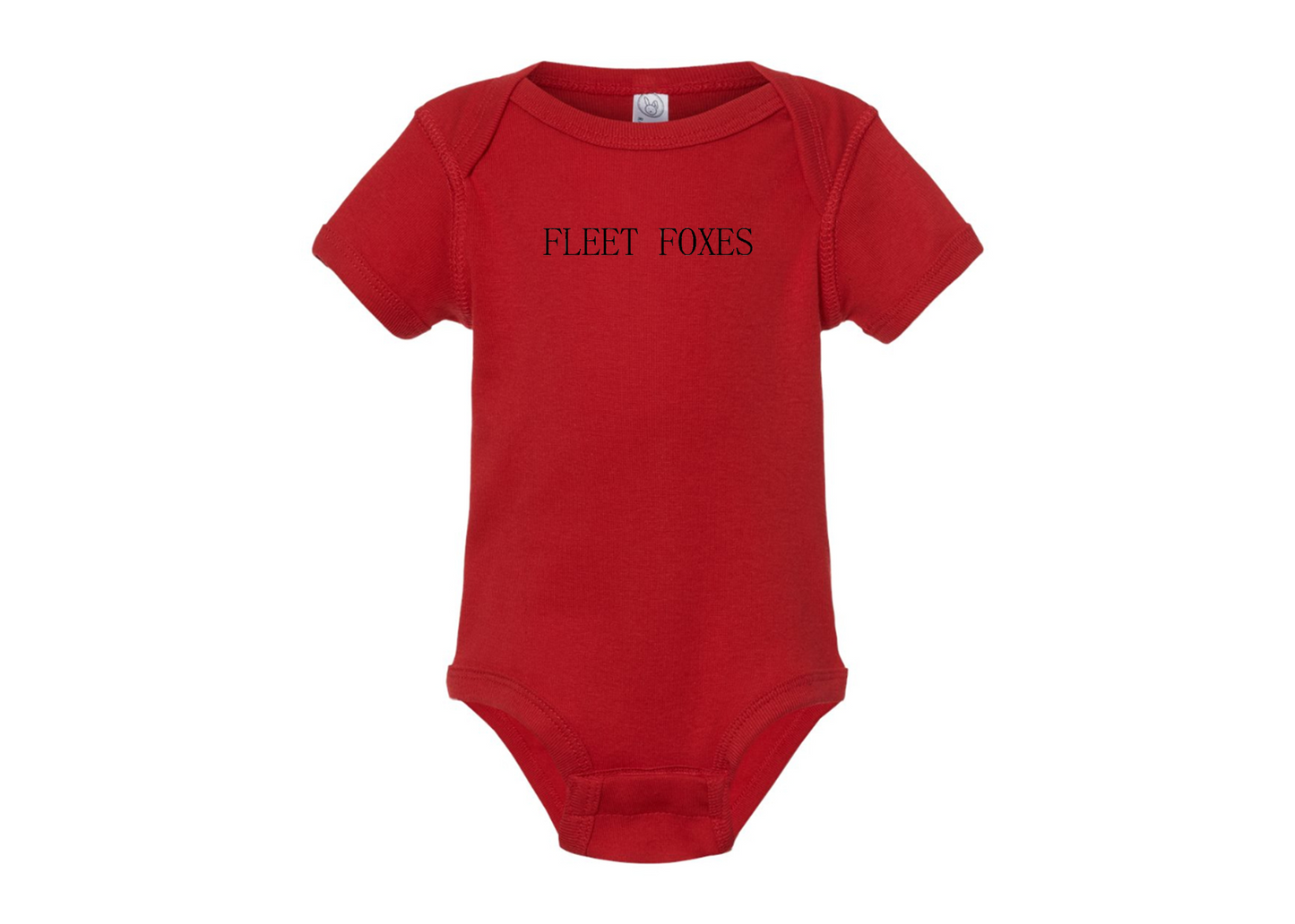 Fleet Foxes Logo  Rabbit Skins Infant Baby Rib Bodysuit