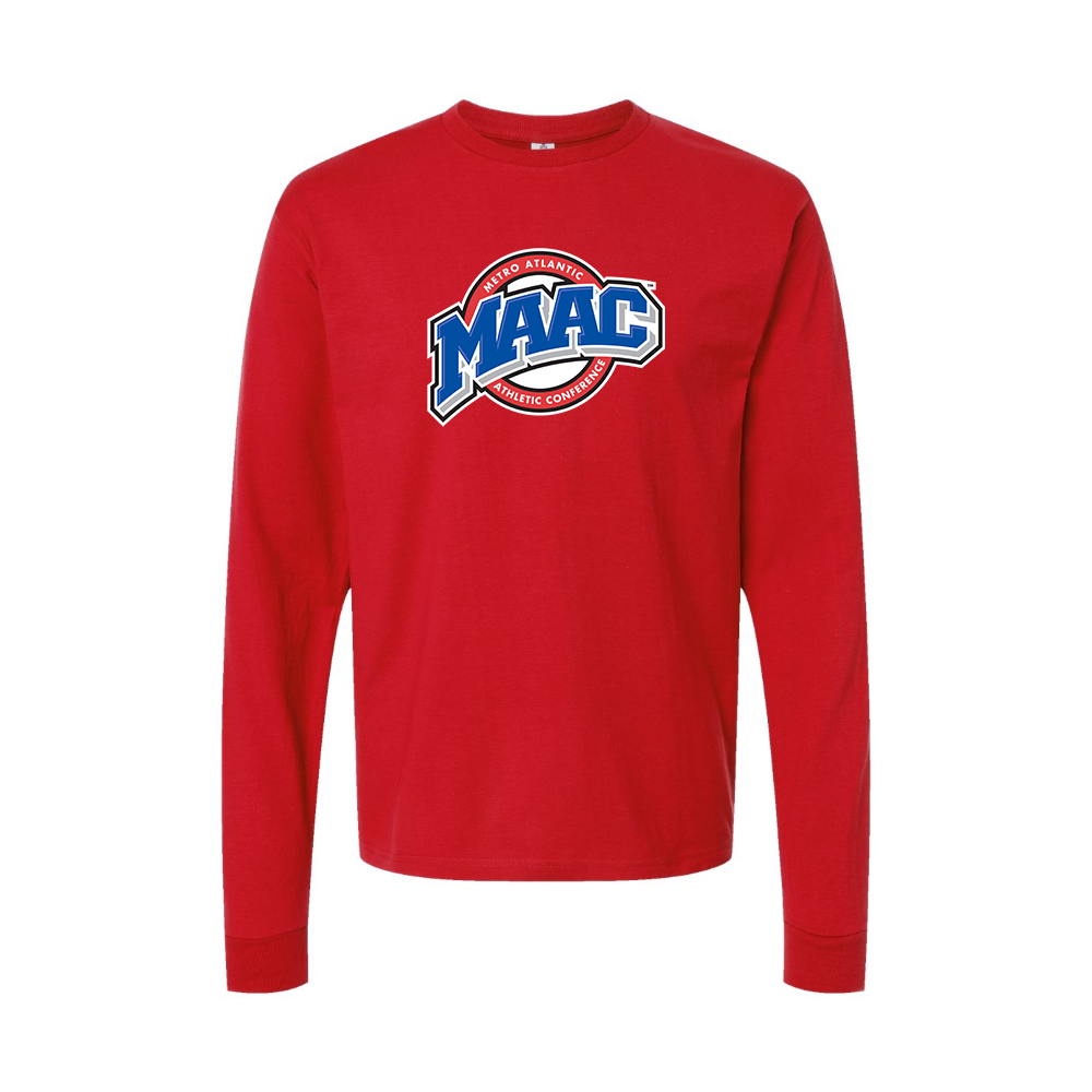 Youth Metro Atlantic Athletic Conference Logo Cotton Long Sleeve T-Shirt