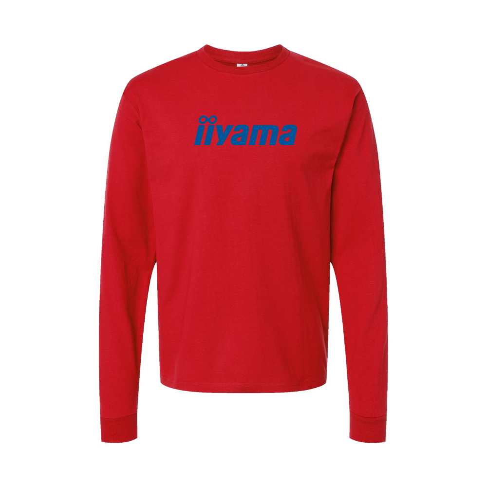 Youth Iiyama Logo Cotton Long Sleeve T-Shirt