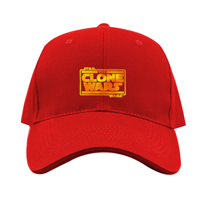 The Clone wars Logo Dad Baseball Cap Hat