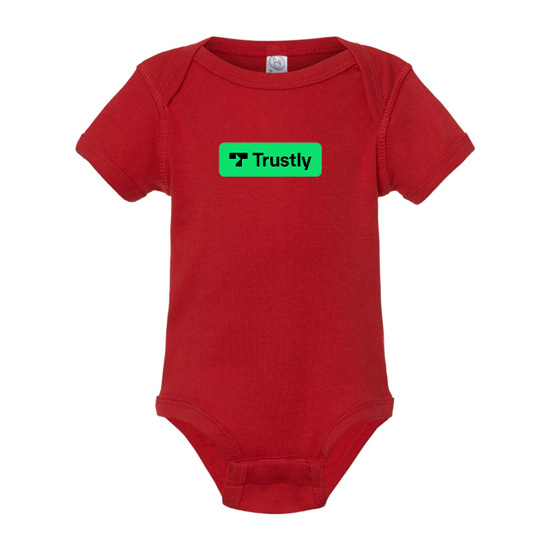 Trustly Horizontal Logo Baby Romper Onesie