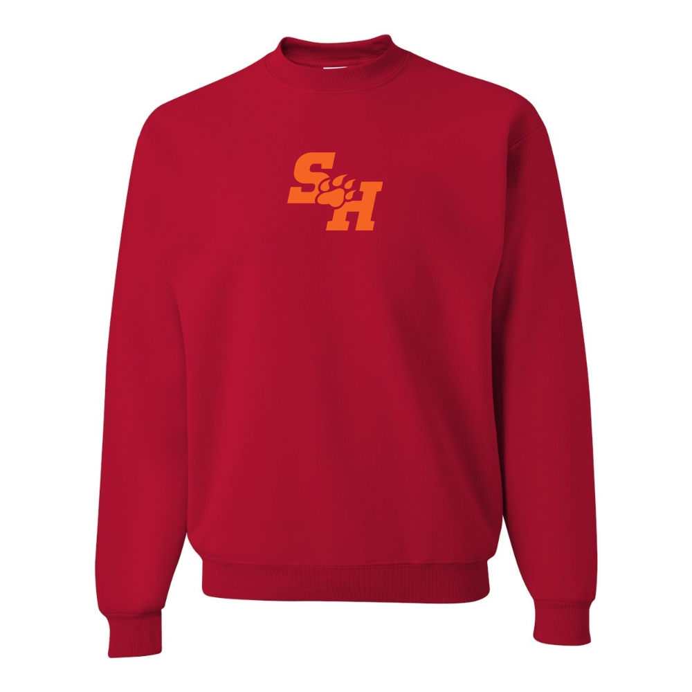 Men's Sam Houston State Bearkats Logo JERZEES NuBlend Crewneck Sweatshirt