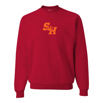 Men's Sam Houston State Bearkats Logo JERZEES NuBlend Crewneck Sweatshirt
