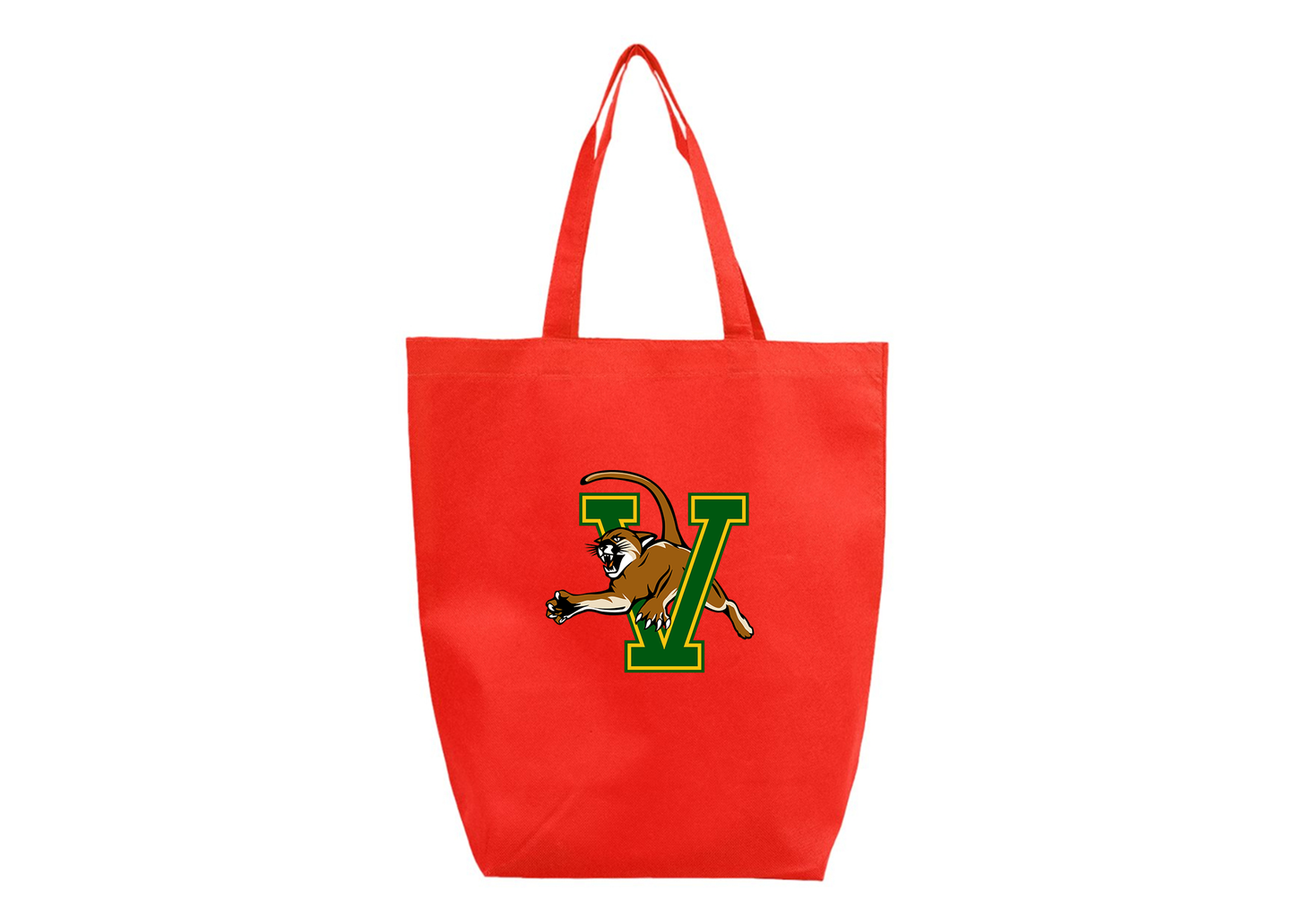 Vermont Catamounts Q-Tees Non-Woven Gusset Bottom Tote