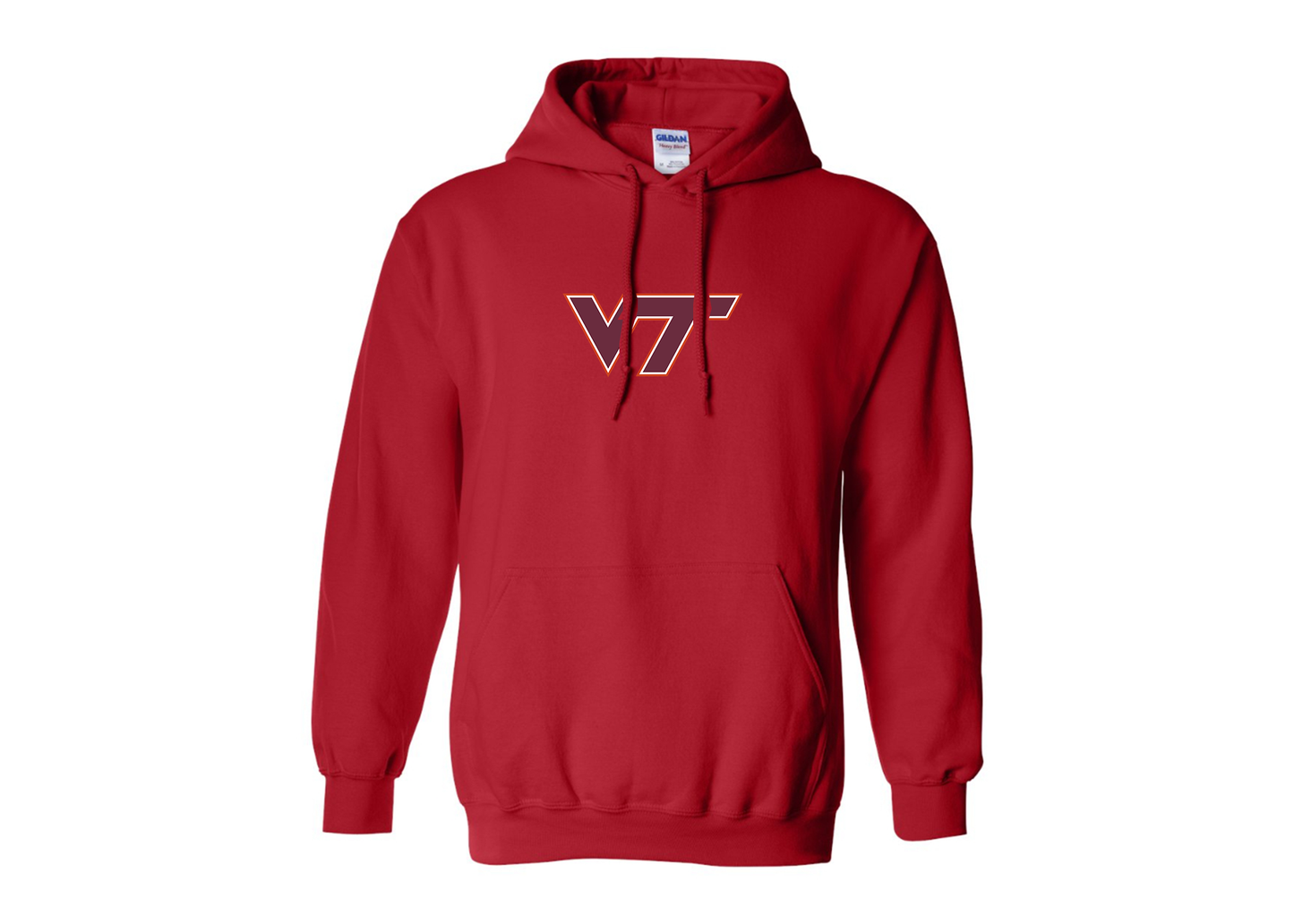 Men's Virginia Tech Hokies Gildan  Heavy Blend Hooded Sweatshirt