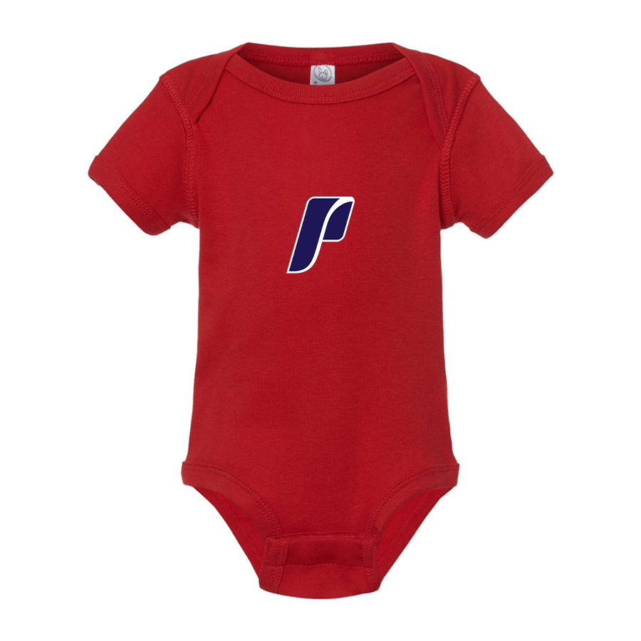 Portland Pilots Logo  Rabbit Skins Infant Baby Rib Bodysuit