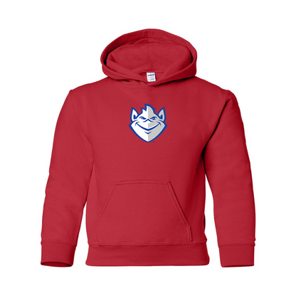Youth Saint Louis Billikens Logo Gildan Heavy Blend  Hooded Sweatshirt