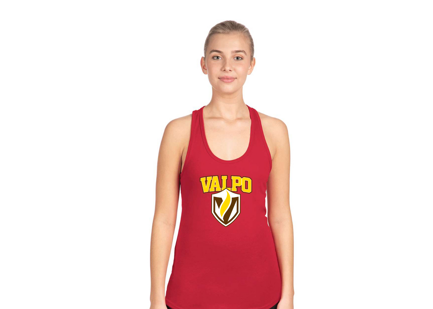 Women's Valparaiso Crusaders Next Level Ideal Racerback Tank