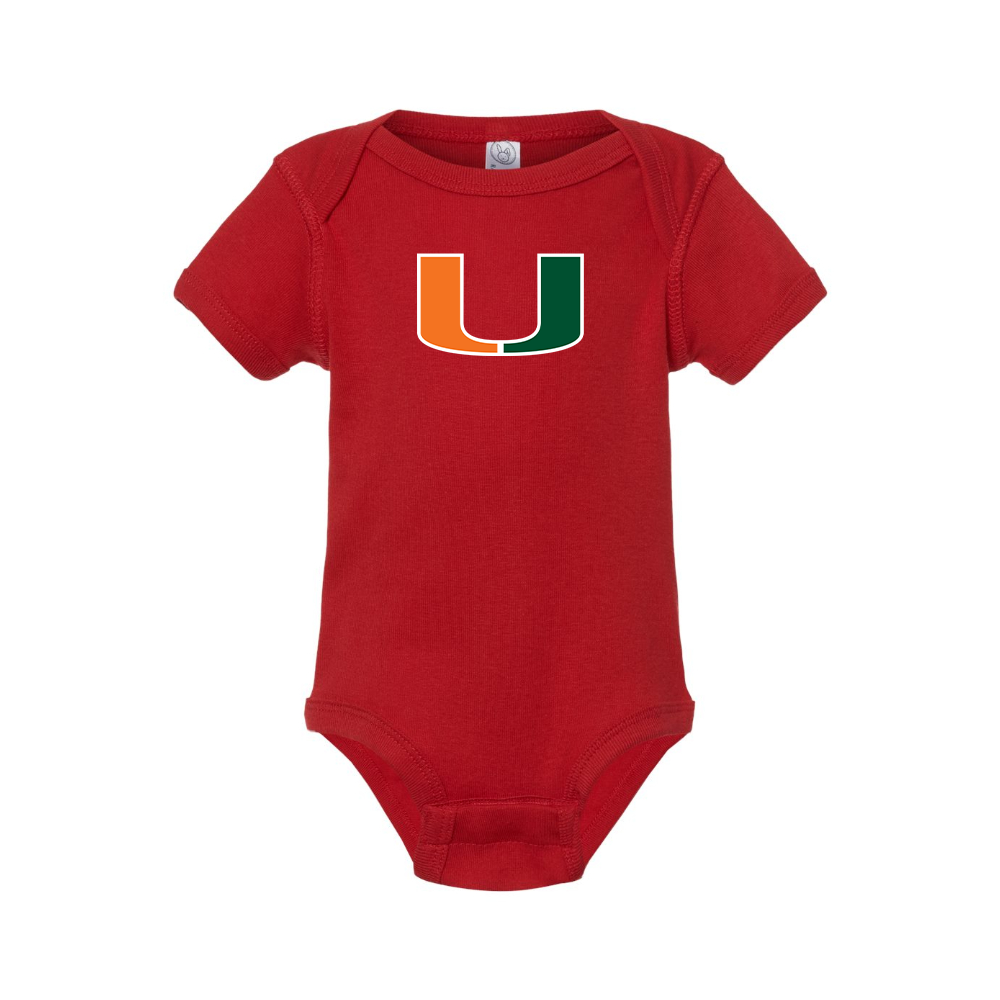 Miami Hurricanes Logo Baby Romper Onesie