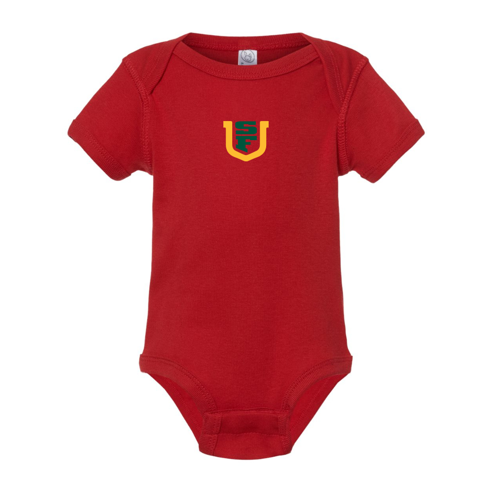 San Francisco Dons Logo Rabbit Skins Infant Baby Rib Bodysuit